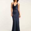 Haleigh Cowl Neck Halter Gown