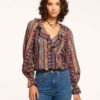 Scout V-Neck Ruffle Blouse