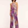 Leora Halter Ruffled Jumpsuit